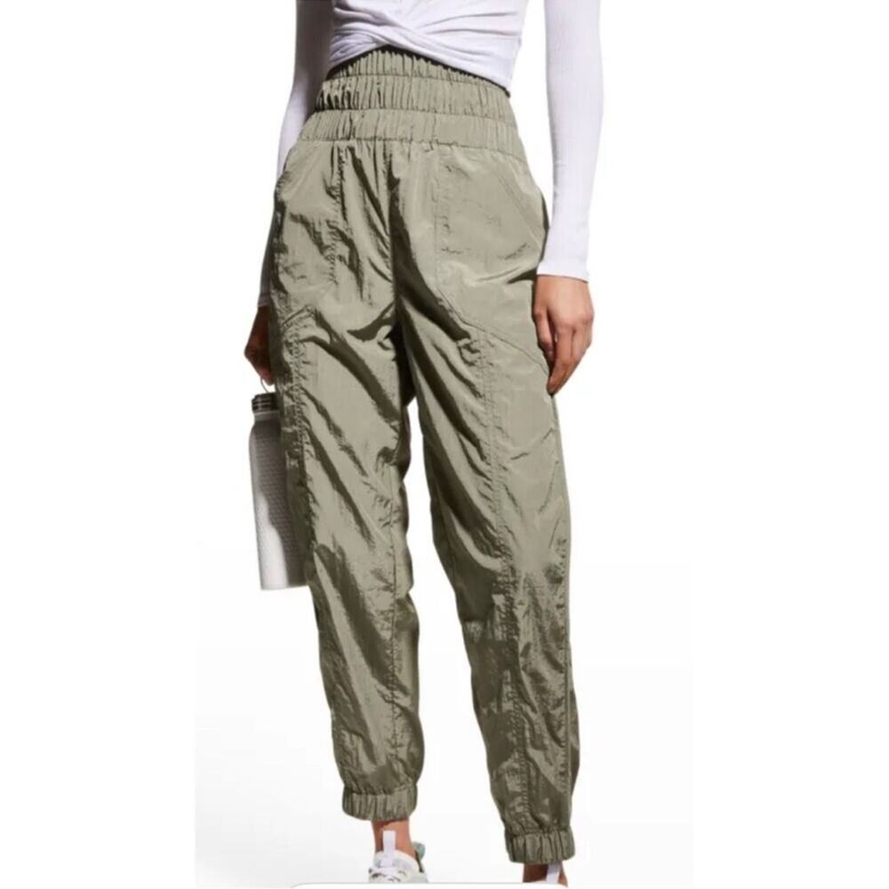 Free People Movement FP Women’s The Way Home High Waisted Joggers Herbalicious